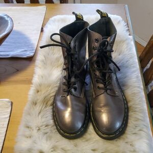 Dr. Martens Metallic Combat Boots